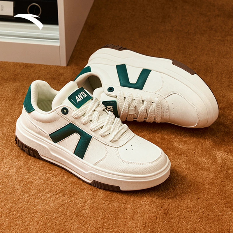 安踏A道低帮板鞋男女流光风秋冬小白鞋百搭运动鞋男鞋112448023