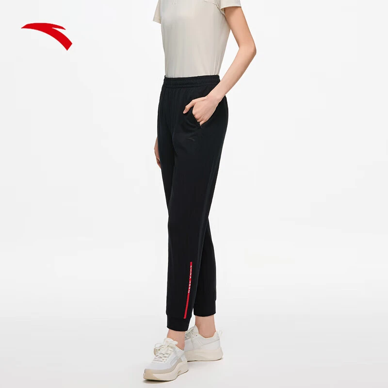 安踏冰丝防晒裤女夏季薄款透气运动裤健身训练速干长裤162427301