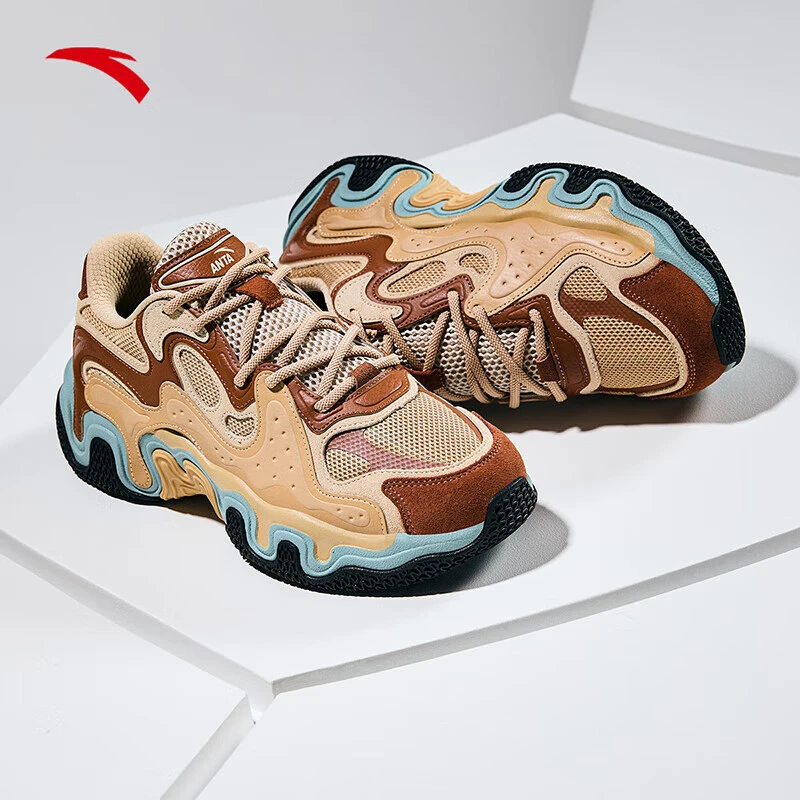 安踏酸性老爹鞋情侣官方正品夏季厚底耐磨运动鞋休闲鞋112428855