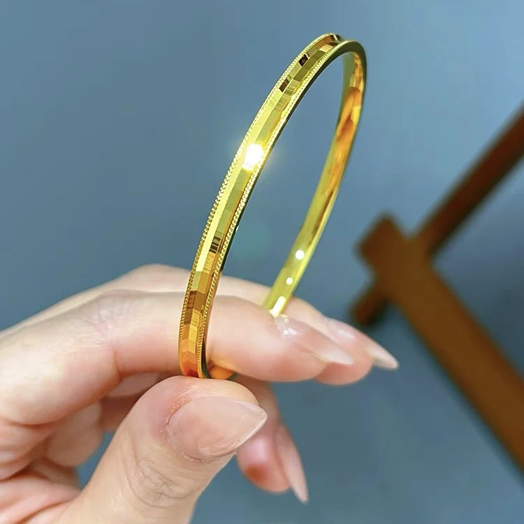 合金手镯 凹凸面蹦迪珠马赛克手镯爆闪气质女款