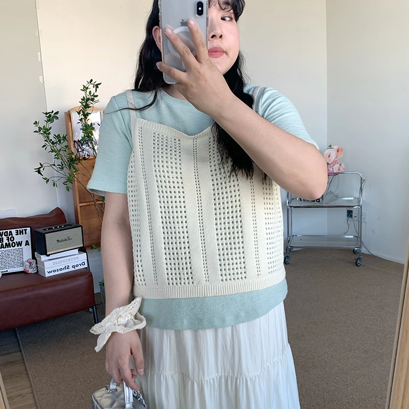 【青】薄荷曼波温柔T恤  2802