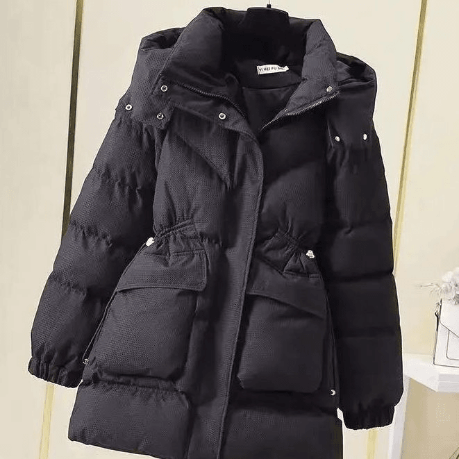 秋冬23新款中长款羽绒棉服女韩版宽松羽绒衣冬加厚保暖时尚休闲A