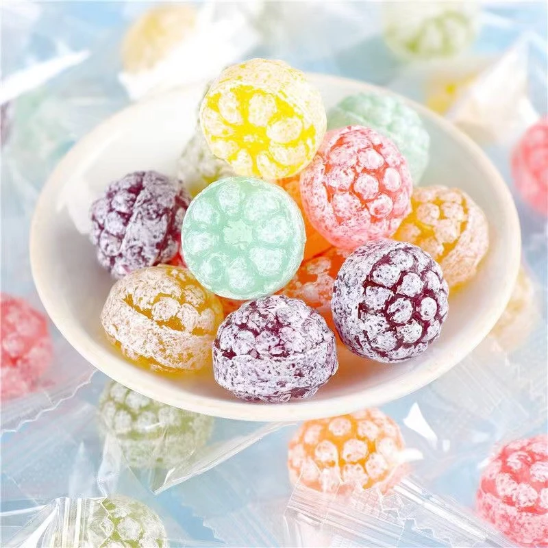 高颜值花瓣水果硬糖儿童零食什锦混合糖果结婚喜糖