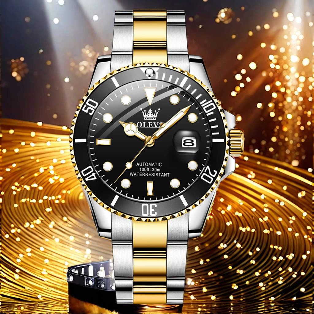 2025爆款瑞士认证经典黑水鬼男士手表新款机械表全自动高档国产潮