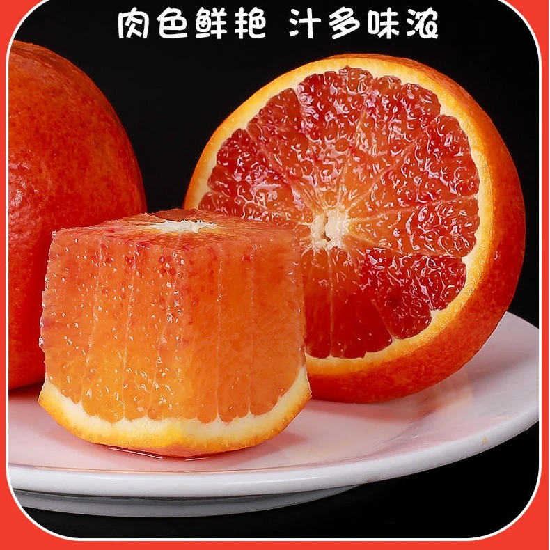 【快运包邮】正宗四川塔罗科血橙新鲜水果多汁橙子天然种植发2斤5斤