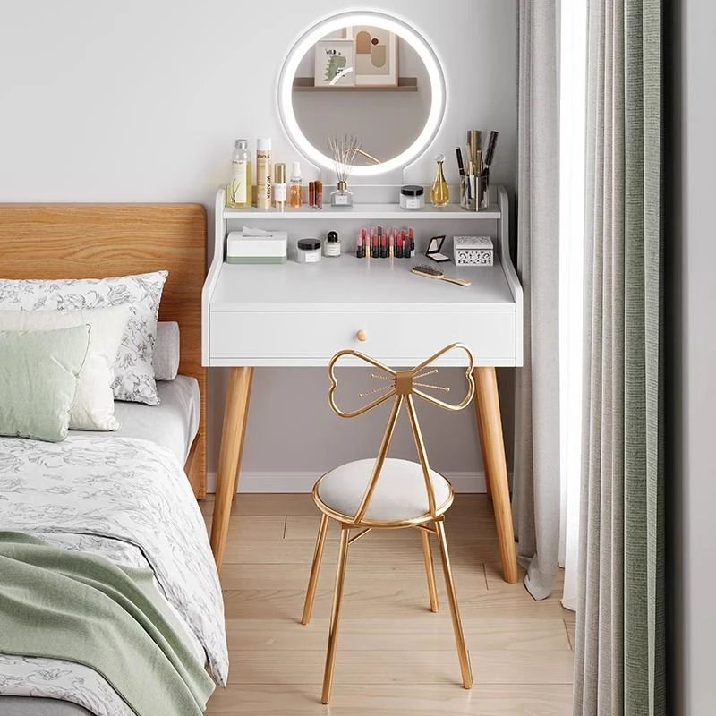 西藏新疆包邮梳妆台小型卧室现代简约轻奢小户型床收纳柜一体寝室