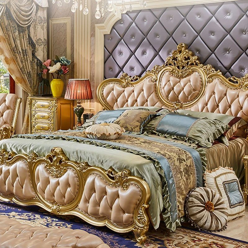 西藏新疆包邮欧式床实木1.8米双人床主卧大床2米2.2米结婚公主真