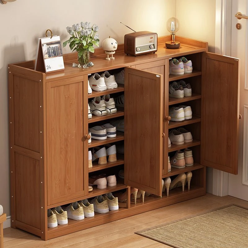 西藏新疆包邮鞋柜鞋架门口进门靠墙全封闭收纳防尘架子简约多层打