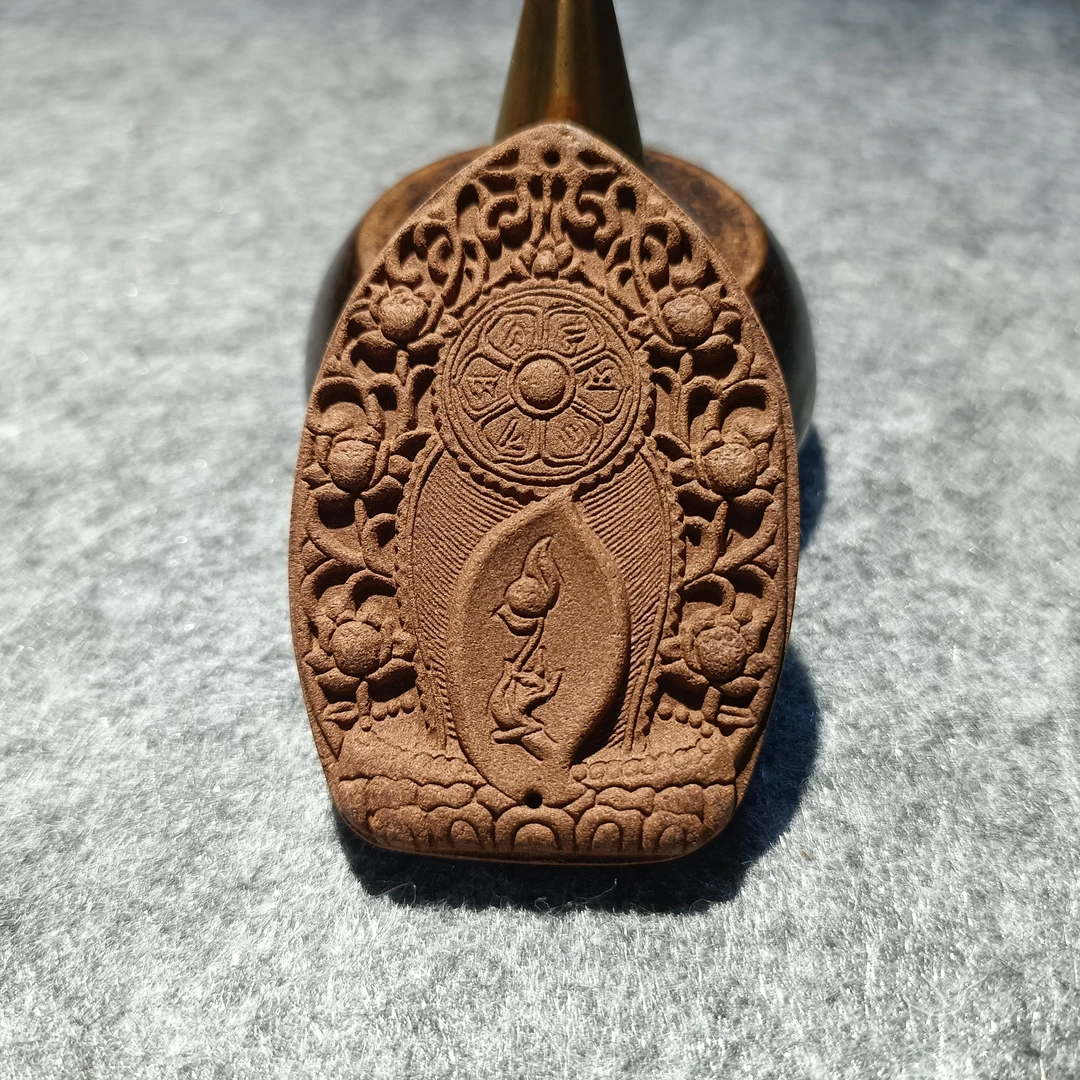 香遇〈六字真言妙手生花〉香牌古法合香珠高端雅玩手串天然纯手工