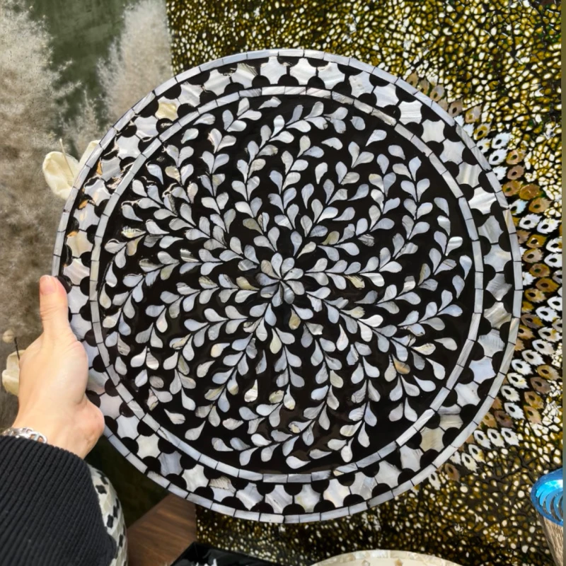 立航家居东南亚轻奢餐垫少见中东款欧式ins风复古风圆形隔热垫