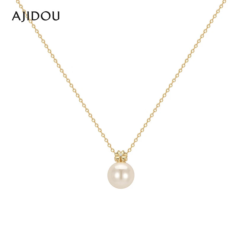 合金项链合金项链AJIDOU冬施华洛世奇元素仿珍珠轻奢项链氛围感