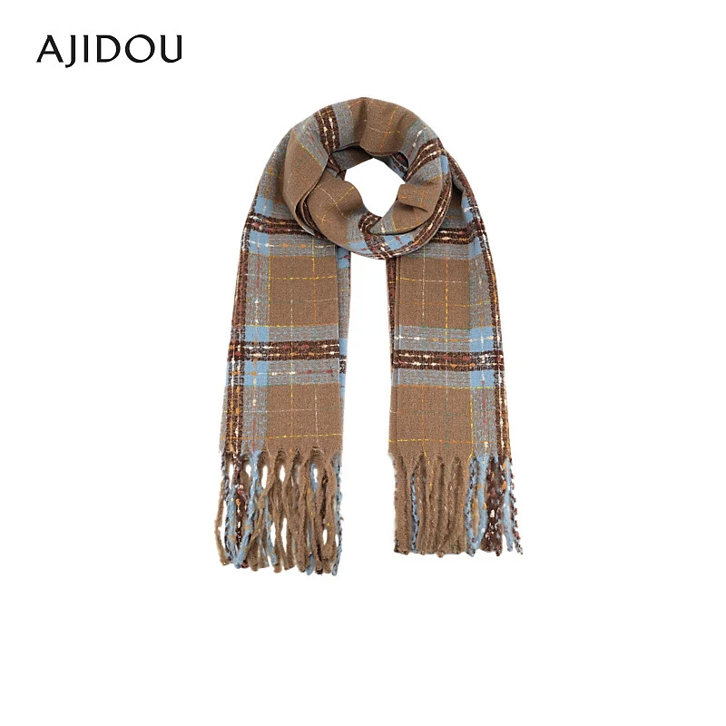 AJIDOU阿吉豆秋冬时尚保暖围巾