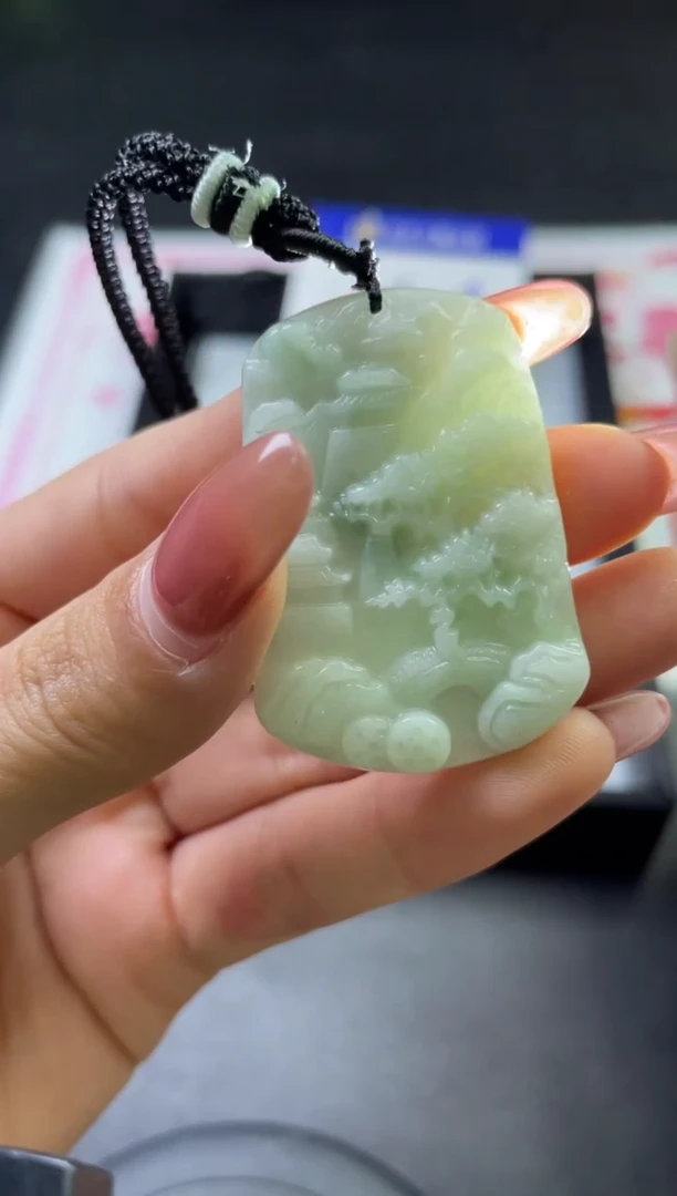 【闪购商品】翡翠吊坠(不含链)未镶嵌W008-C16478C多样性发一