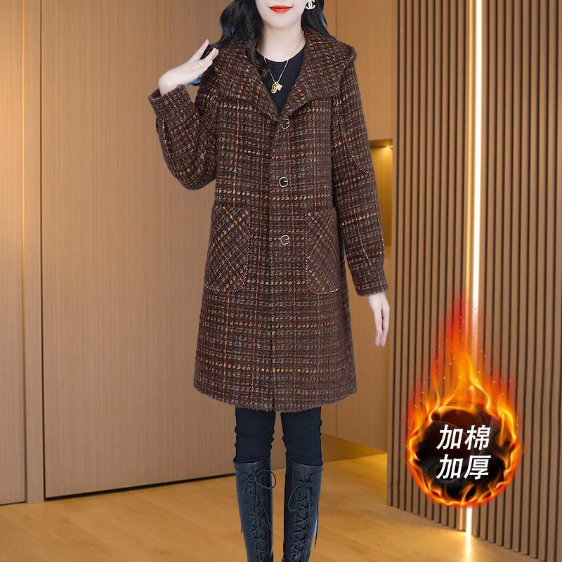 【现货】22764优雅新款气质时尚大气减龄休闲收腰显瘦外套M-4XL