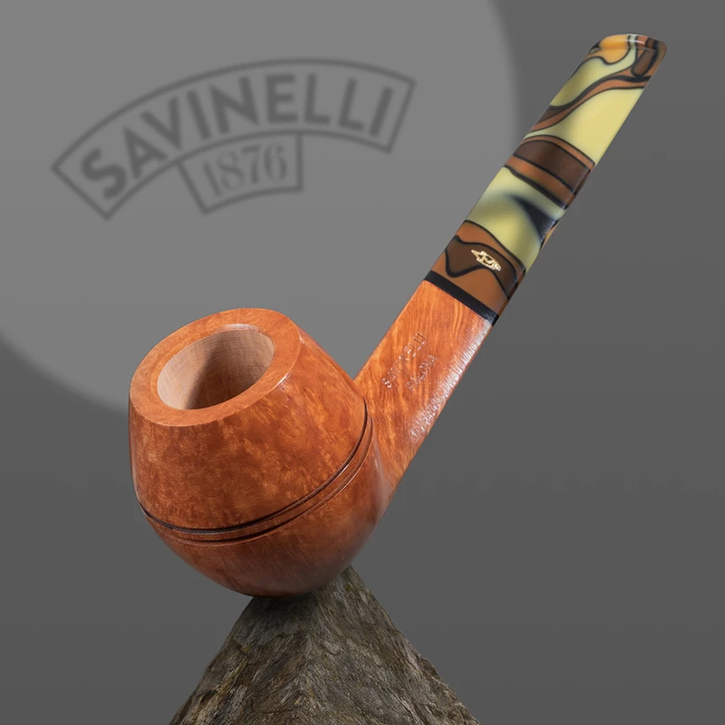 SAVINELLI/沙芬进口帕洛玛P427LMC光面510石楠木烟斗牛头犬斗