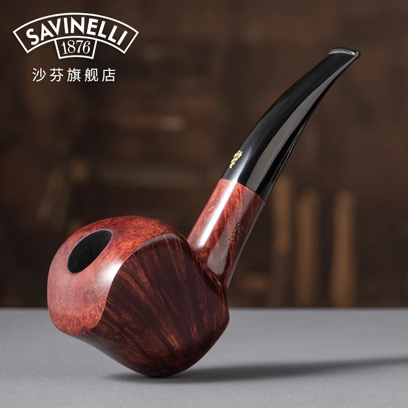 意大利沙芬24年度限量款龙纹系列入门纯手工光面石楠木烟斗63号