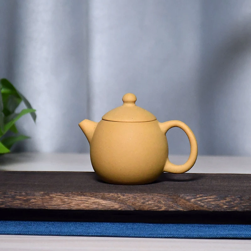 原矿黄金段泥手工龙蛋壶泡茶壶功夫茶具宜兴小品壶紫砂壶100毫升