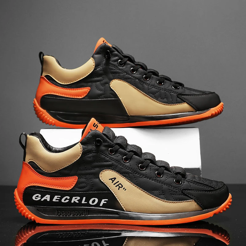 子男秋季2023新款潮流百搭男士休闲运动板鞋厚底防滑阿甘潮男鞋鞋