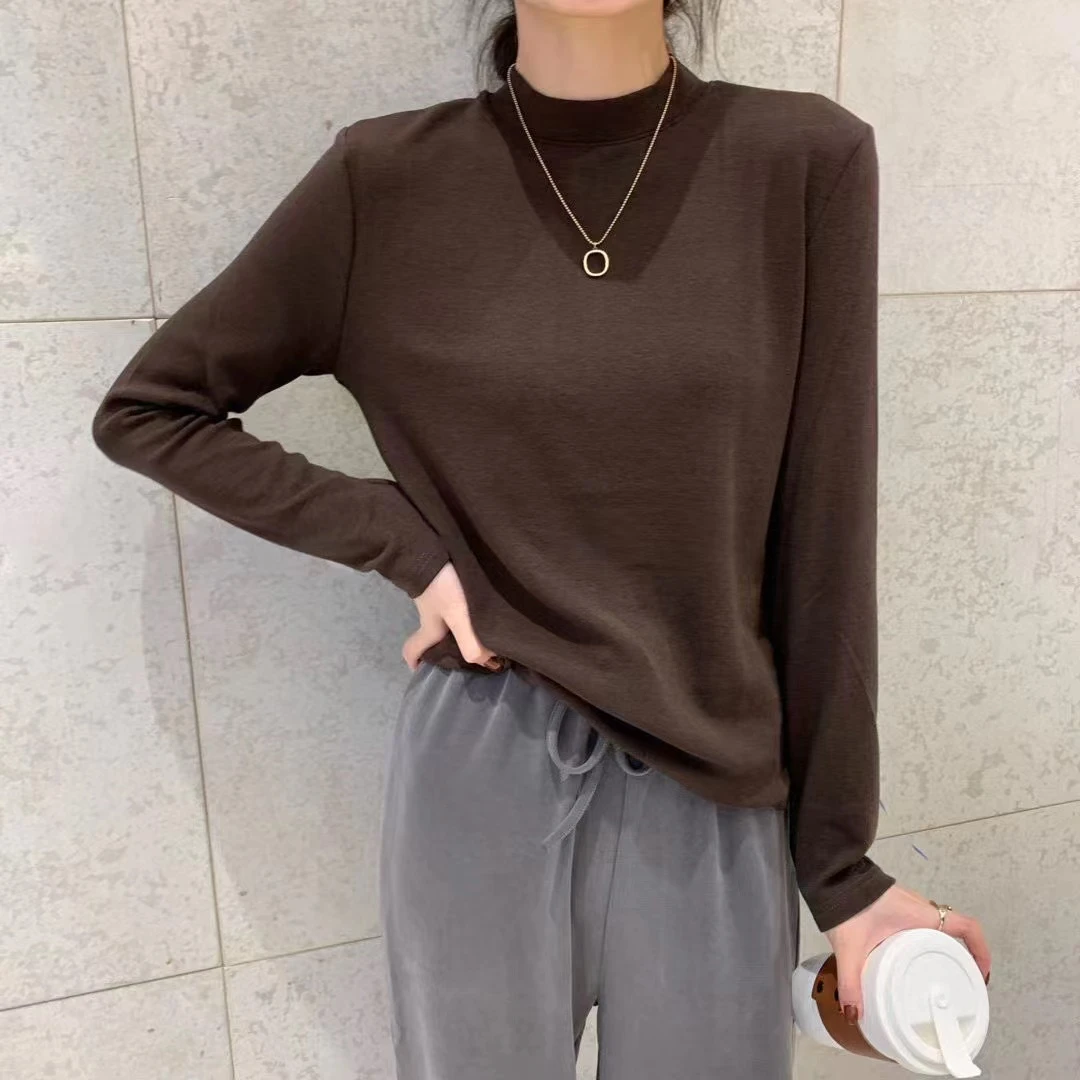 2024秋冬新品百搭高弹力舒适基础打底衫