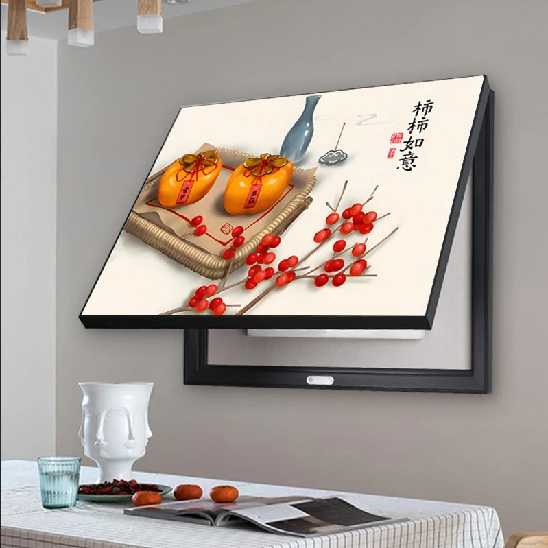 电表箱装饰画简约现代免打孔电箱壁画事事如意电闸开关盒遮挡壁画