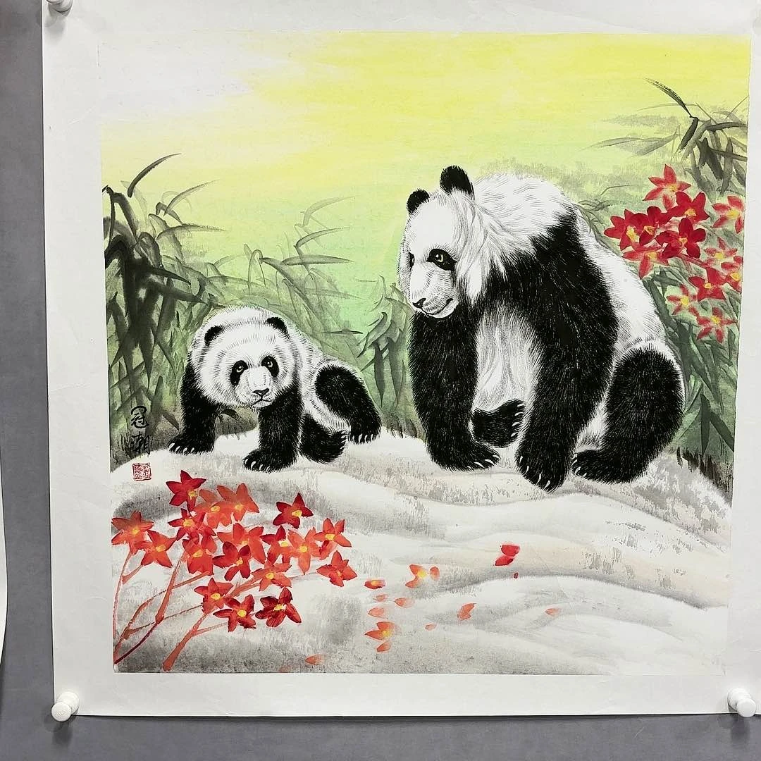 绘画国画纯手绘作品请放心去藏