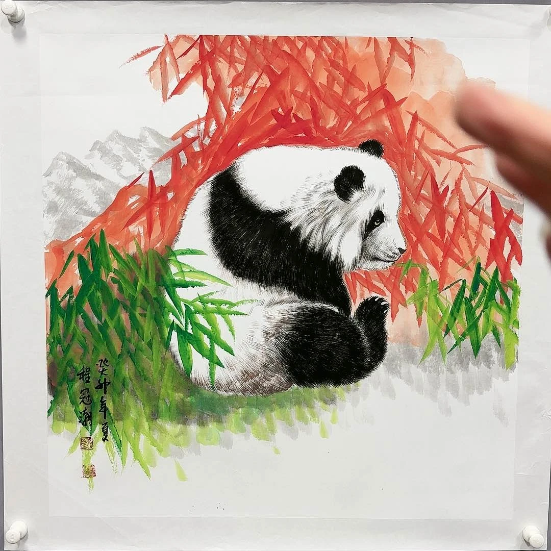 绘画国画纯手绘作品请放心去藏