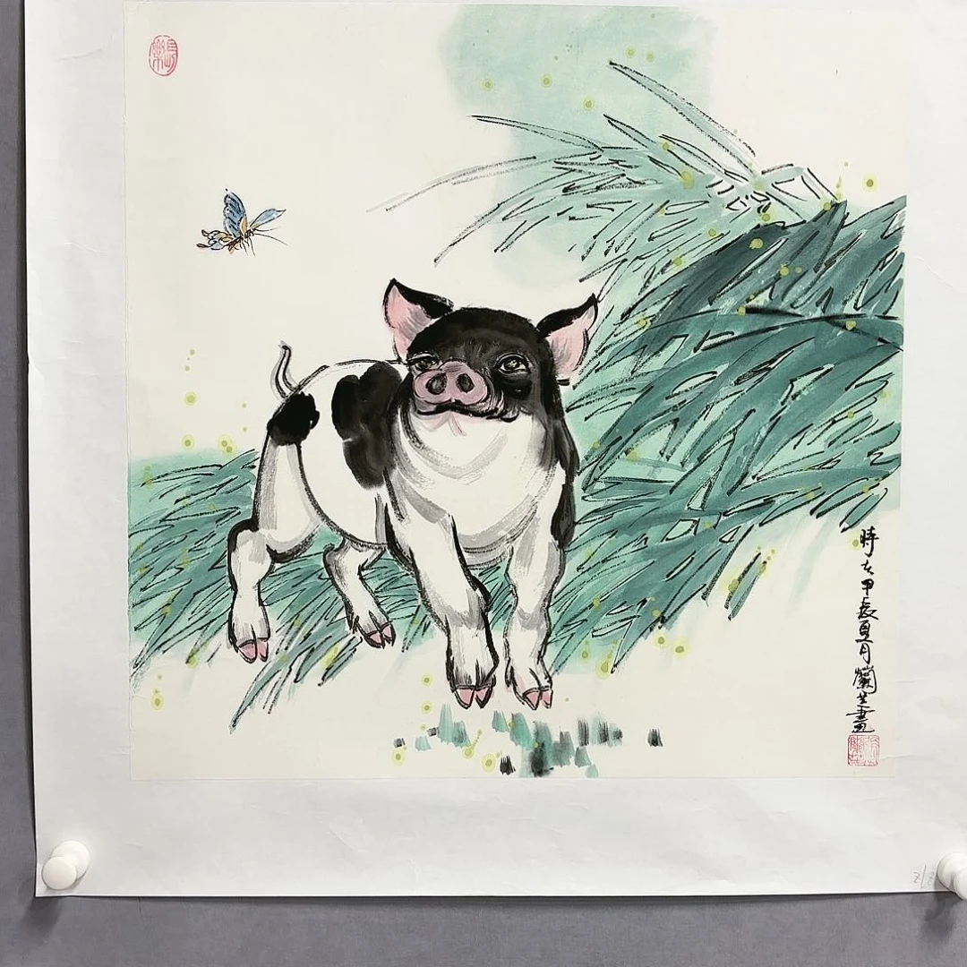 绘画国画纯手绘作品请放心去藏