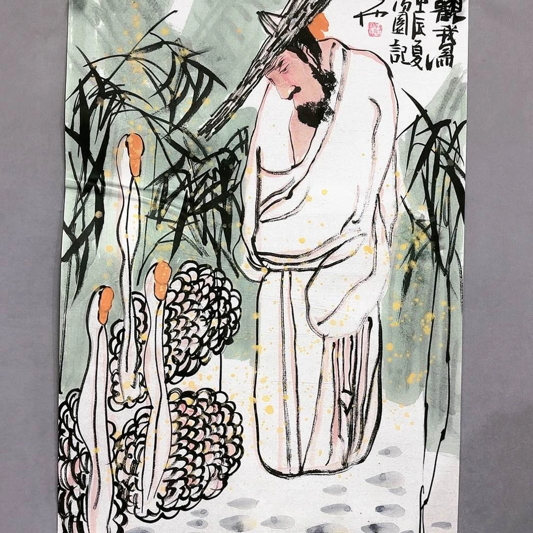 绘画国画纯手绘作品请放心去藏
