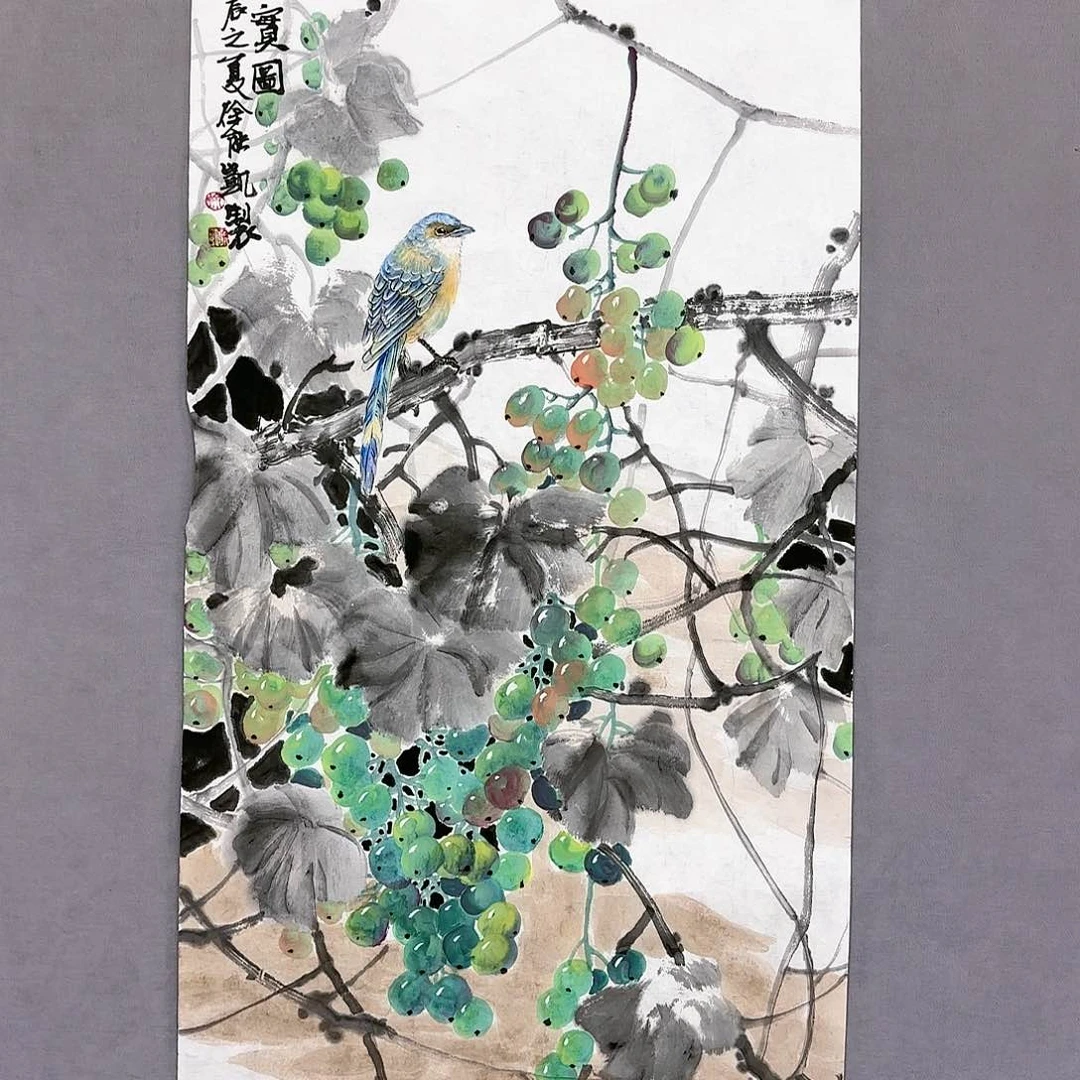 绘画国画纯手绘作品请放心去藏