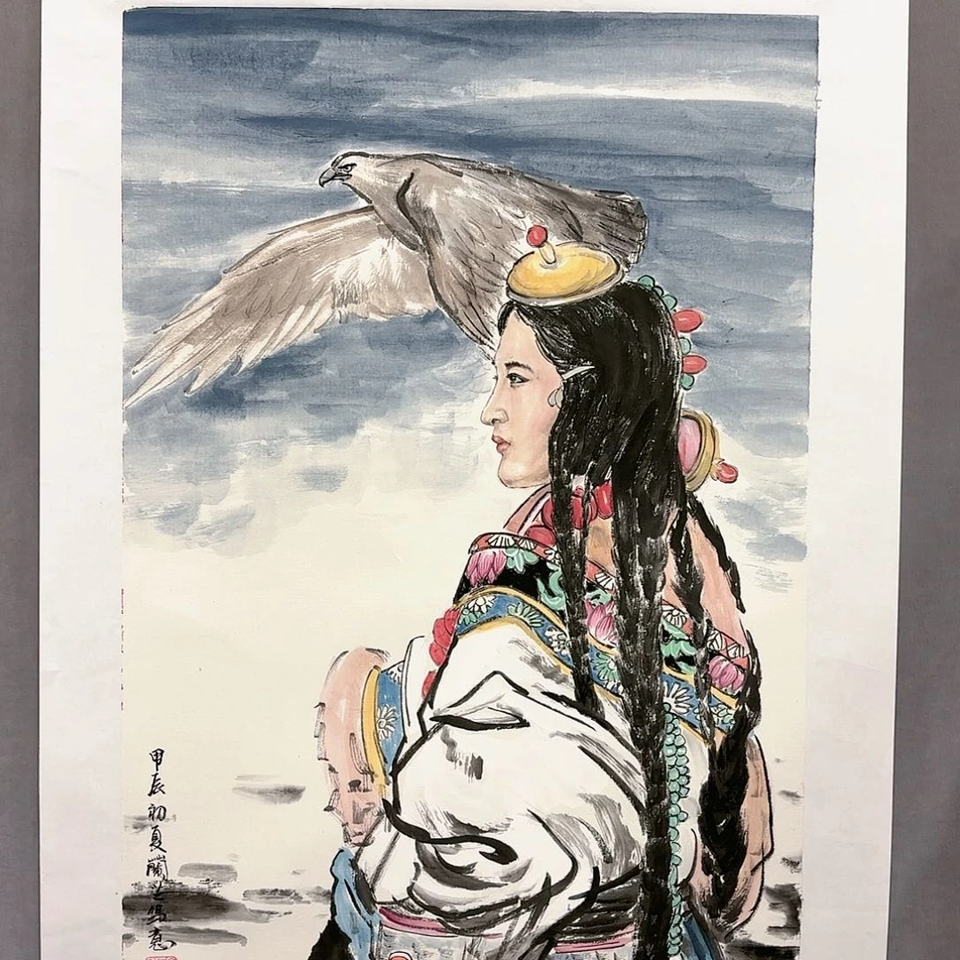 绘画国画纯手绘作品请放心去藏