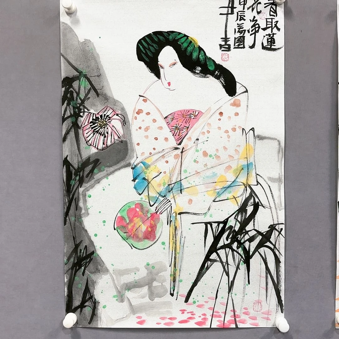 绘画国画纯手绘作品请放心去藏