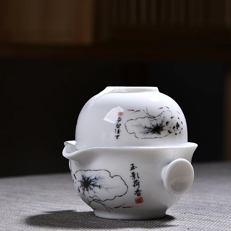 快客杯一茶壶一茶礼陶瓷携便旅行功夫茶器家用茶具中式单人套装