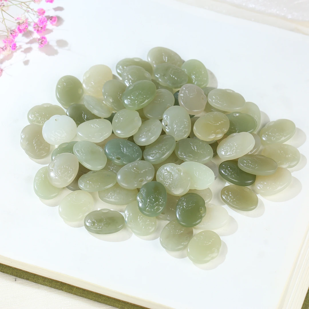 【麦子家族618大促】天然和田玉挂件吊坠小锁微瑕百搭PDZ243