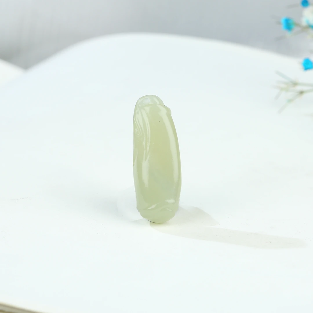 HW【麦子家族618大促】天然和田玉挂件吊坠竹节发一挂坠DZ303