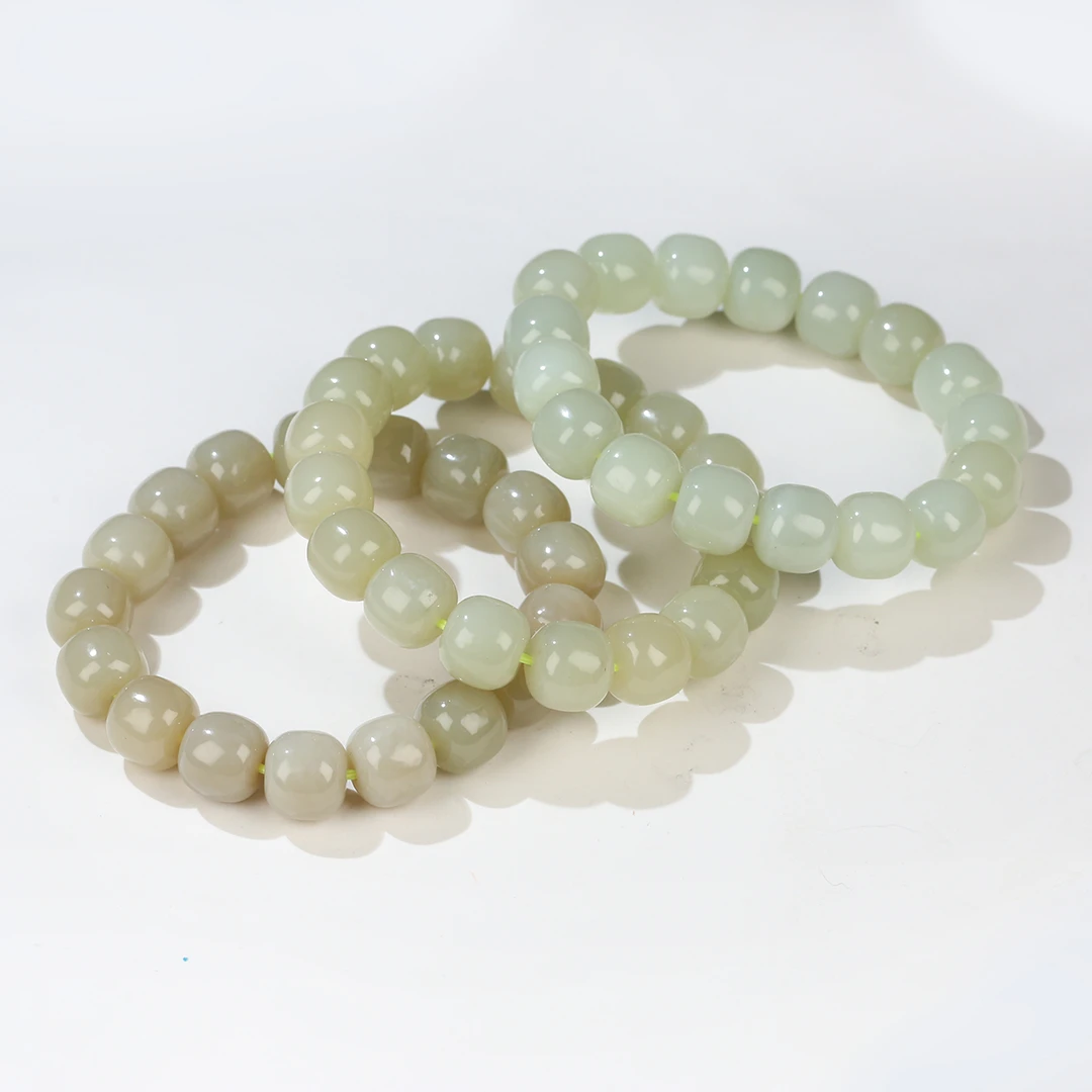 HW【麦子家族】天然和田玉手串11-12老型多样性发1 PSC330-1