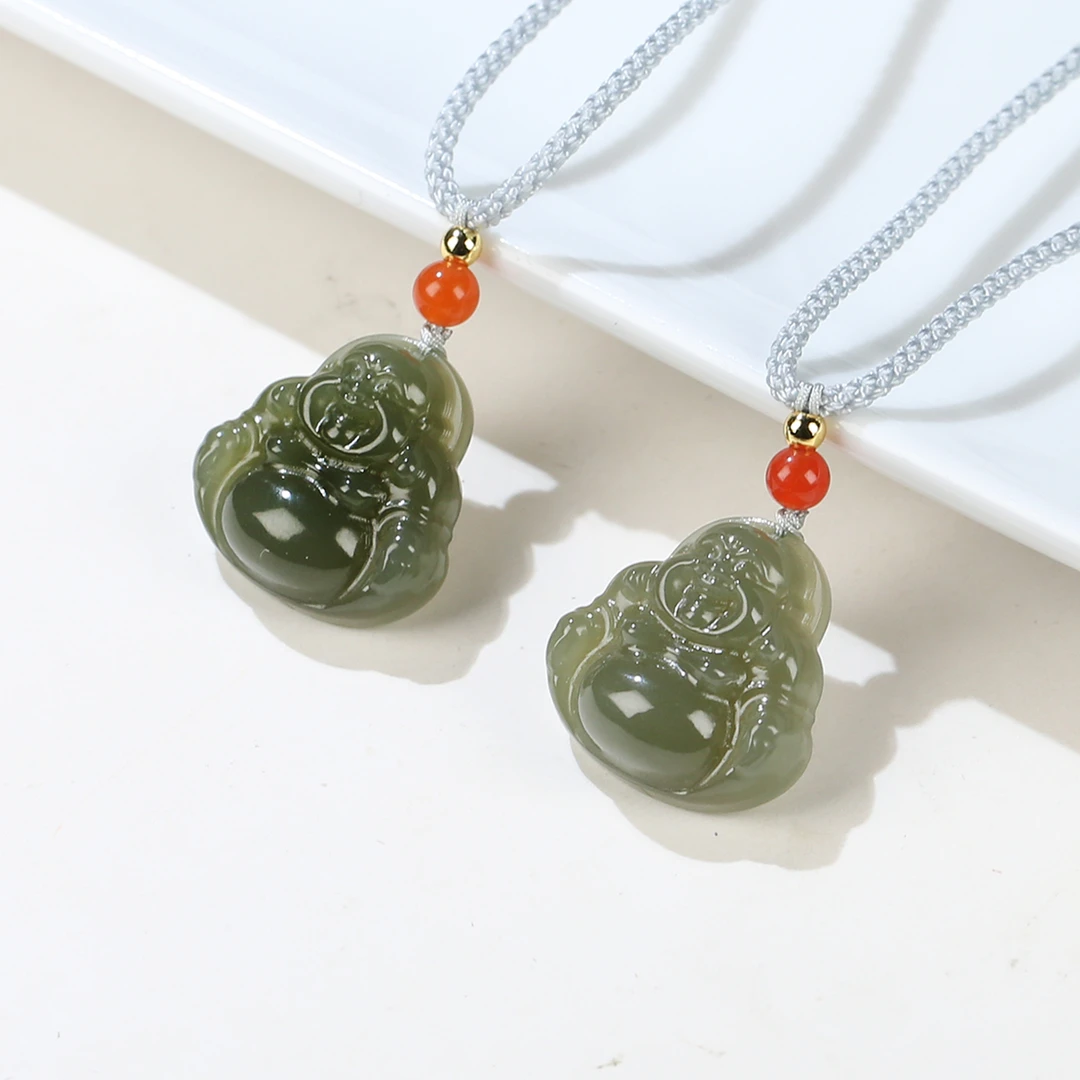 【麦子家族618大促】天然和田玉佛公挂件吊坠多样性发1 BDZ370