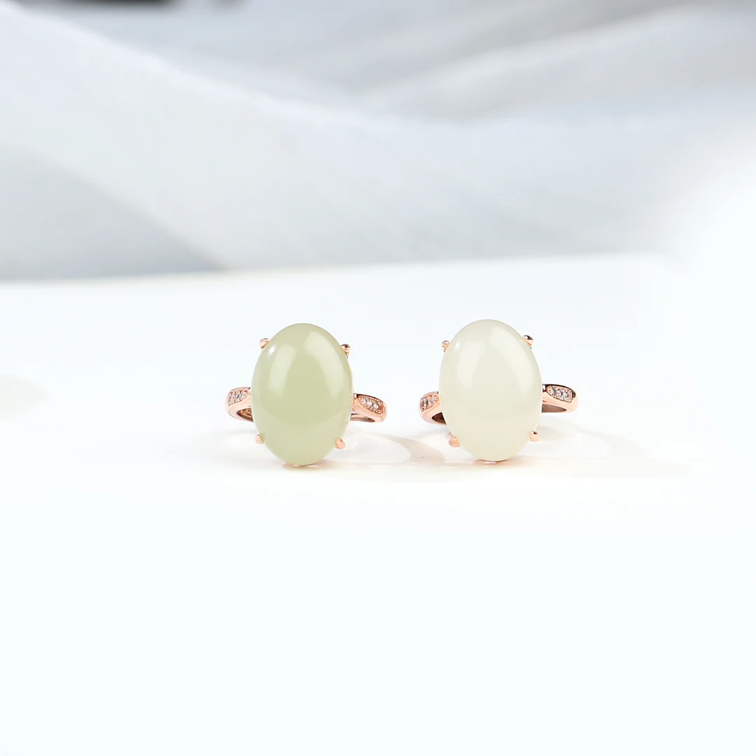 HW【麦子家族618大促】天然和田玉戒指可调节女多样性发1TF109