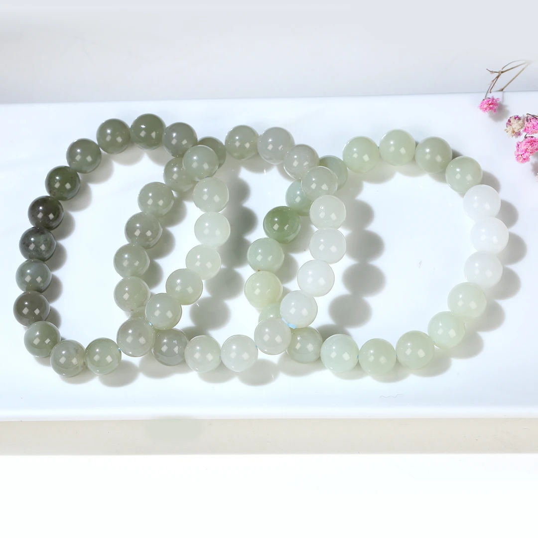 【麦子家族618大促】天然和田玉手串渐变9-10多样性发1 SC673-1