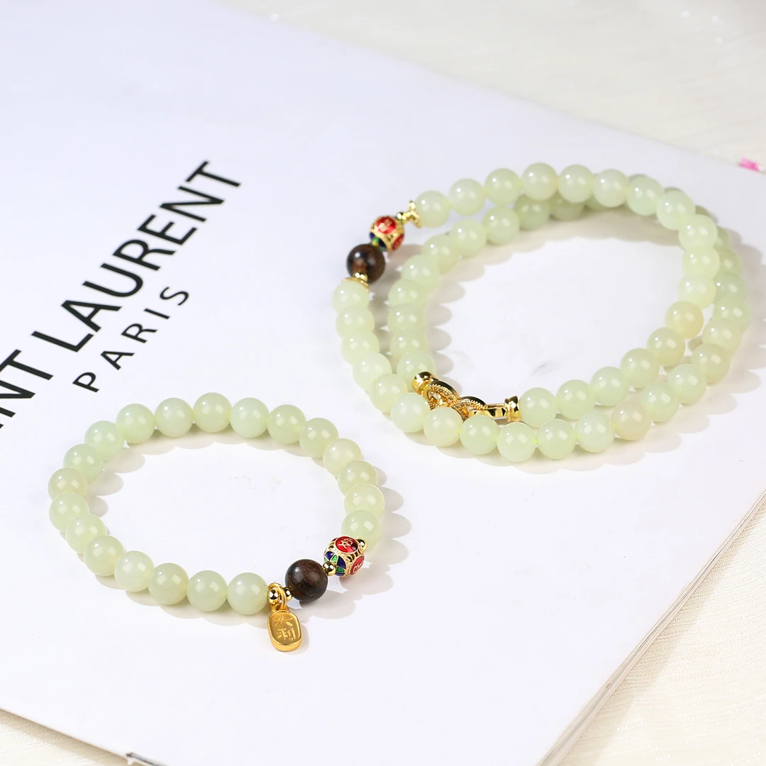 HW【麦子家族618大促】天然和田玉项链手串整套发百搭XL346