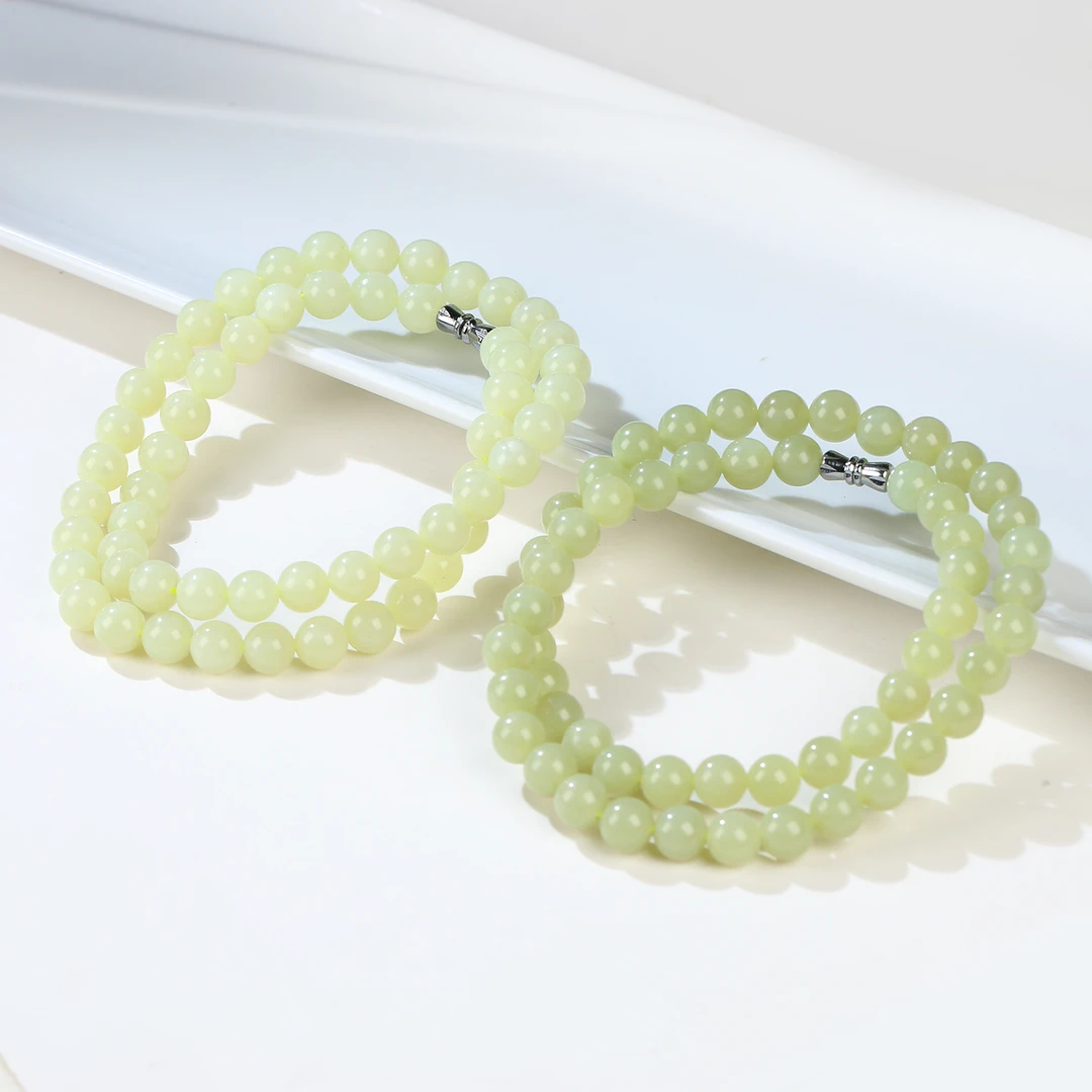 HW【麦子家族618大促】天然和田玉项链7-8珠子多样性发1 XL298