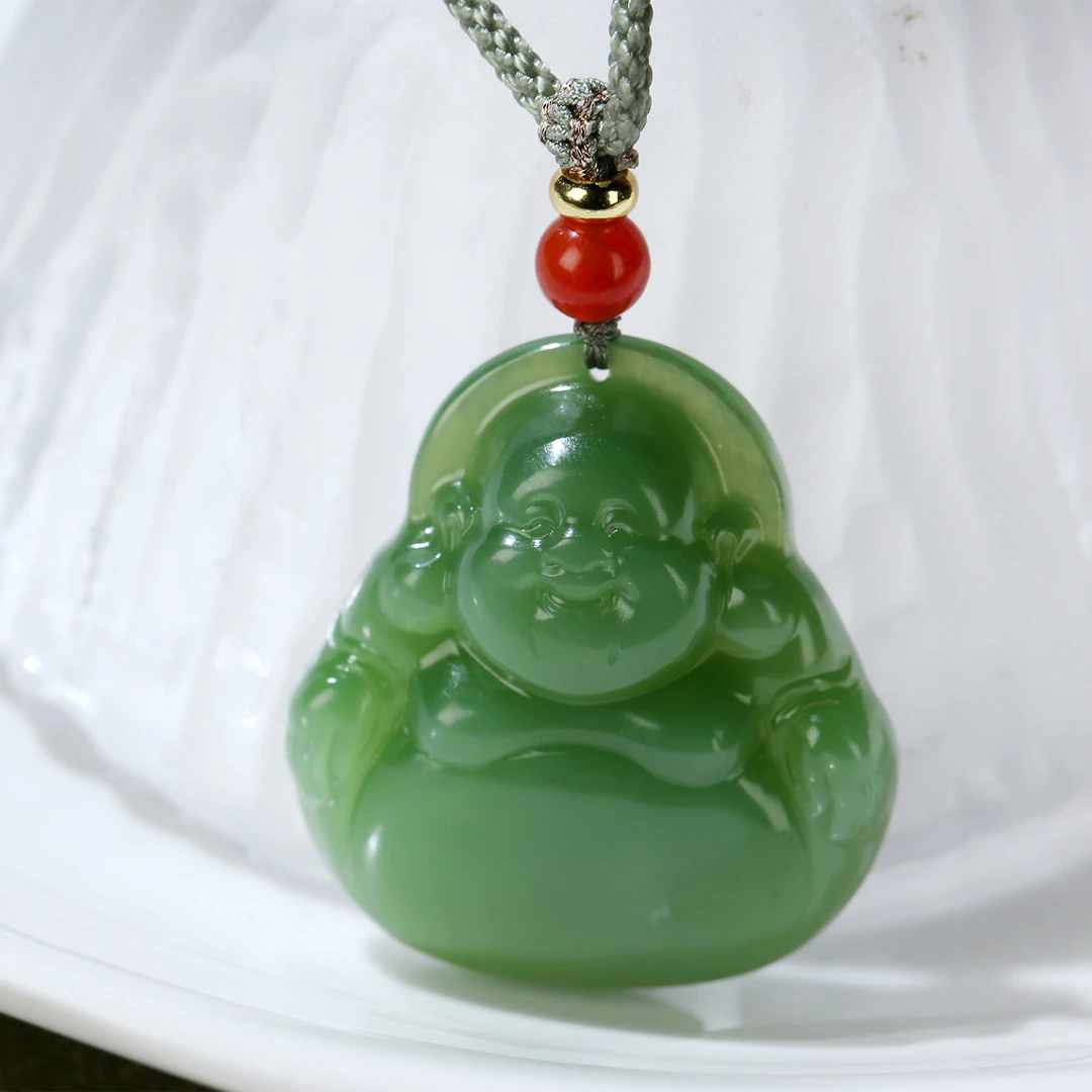 【麦子家族618大促】天然和田玉挂件吊坠碧玉佛公玉佛PDZ188-1