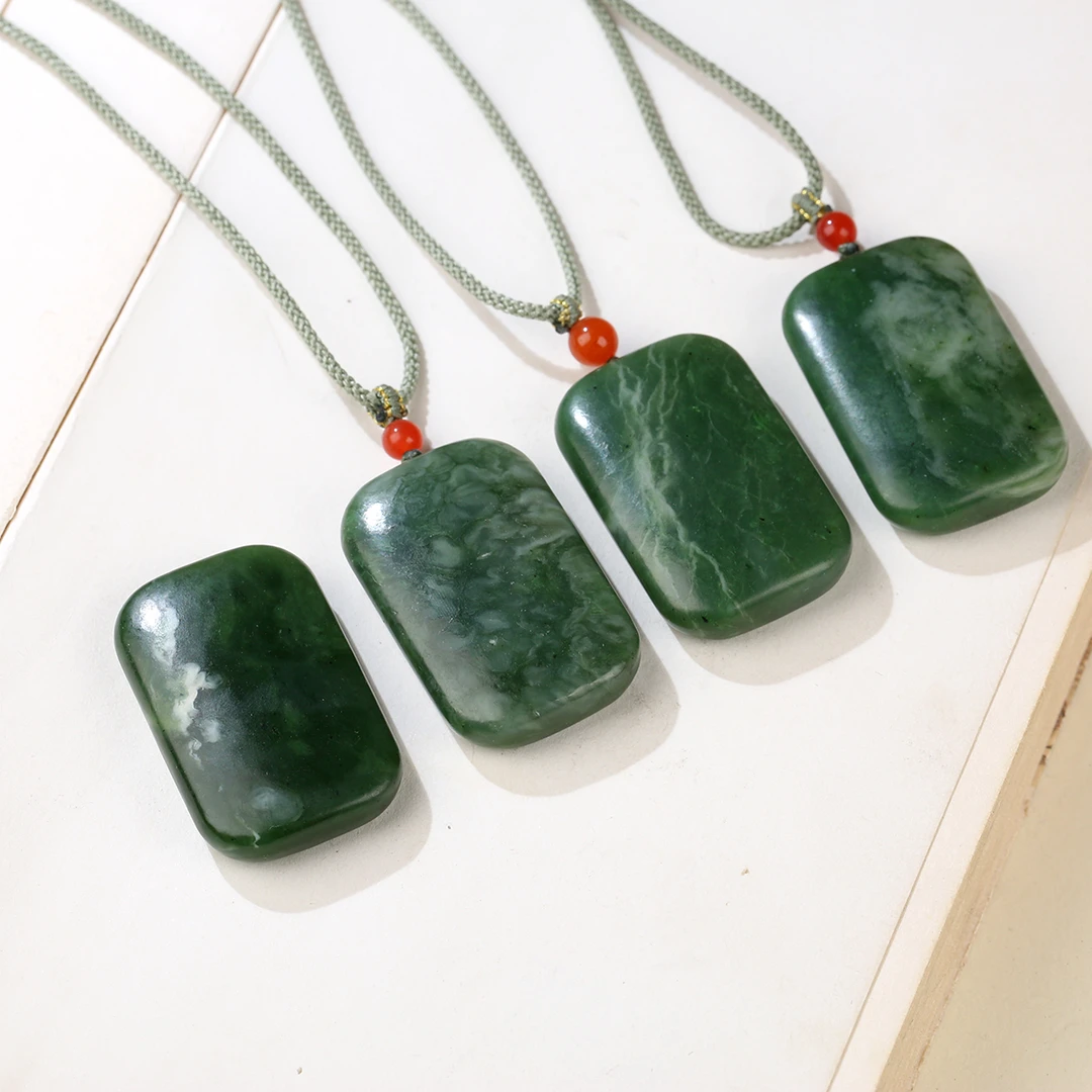 【麦子家族春季特惠】天然和田玉无事牌吊坠多样性发1 PDZ025