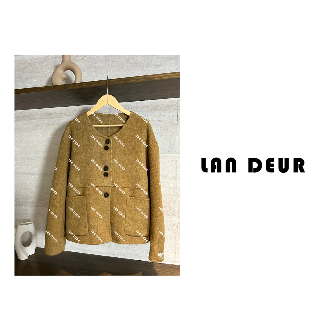 【浪漫没天赋】90%羊毛5%桑蚕丝5%牦牛绒短款双面呢大衣毛呢外套女