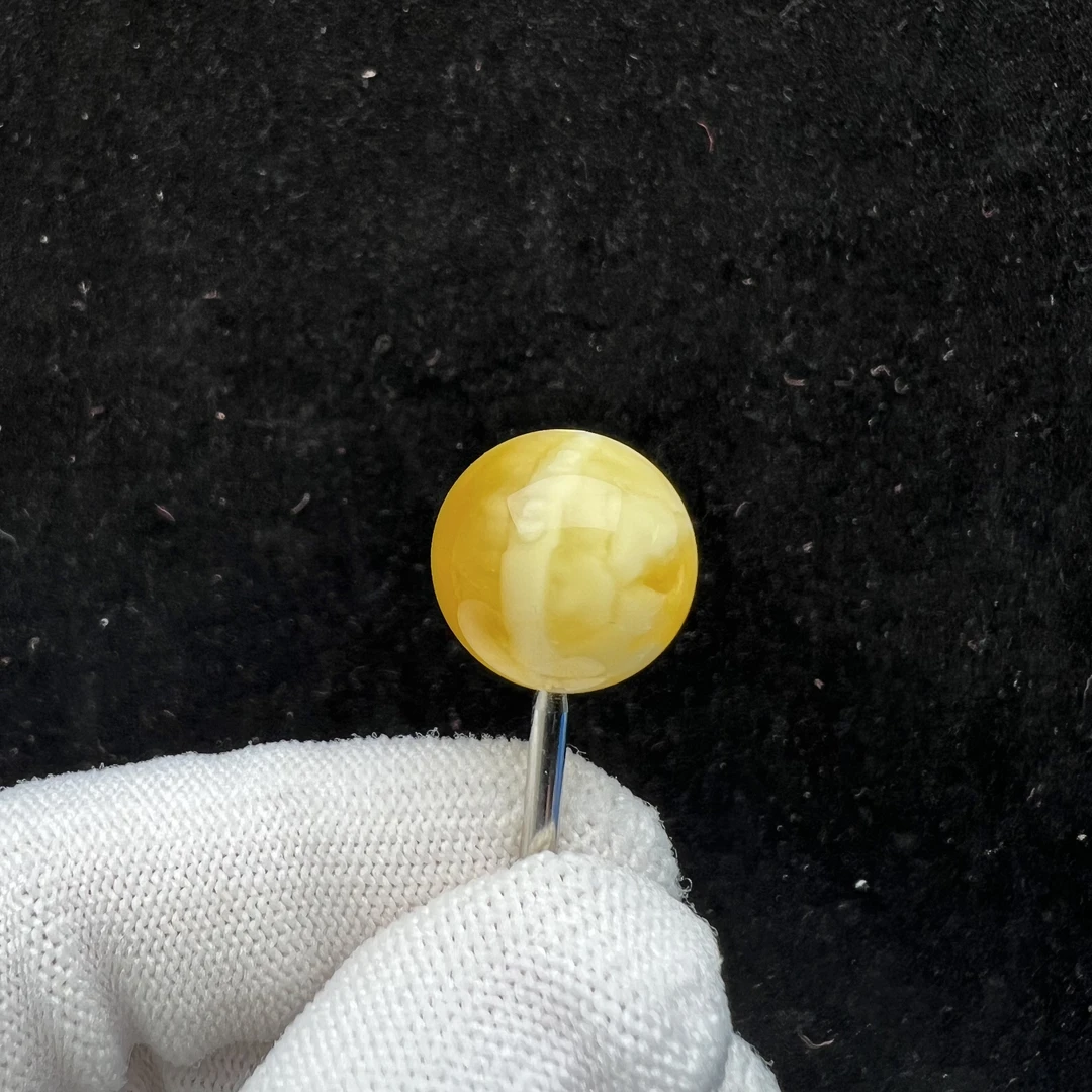 Y8130天然蜜蜡散珠 2.2克/15.4mm 支持复检假一罚四