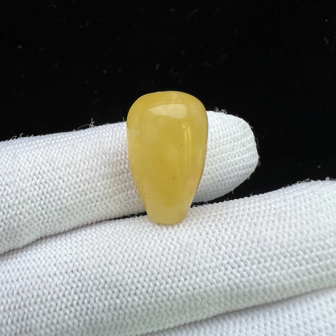 Y7871天然原矿蜜蜡 金绞蜜三通 12.8*20.7mm 1.8克  30克价