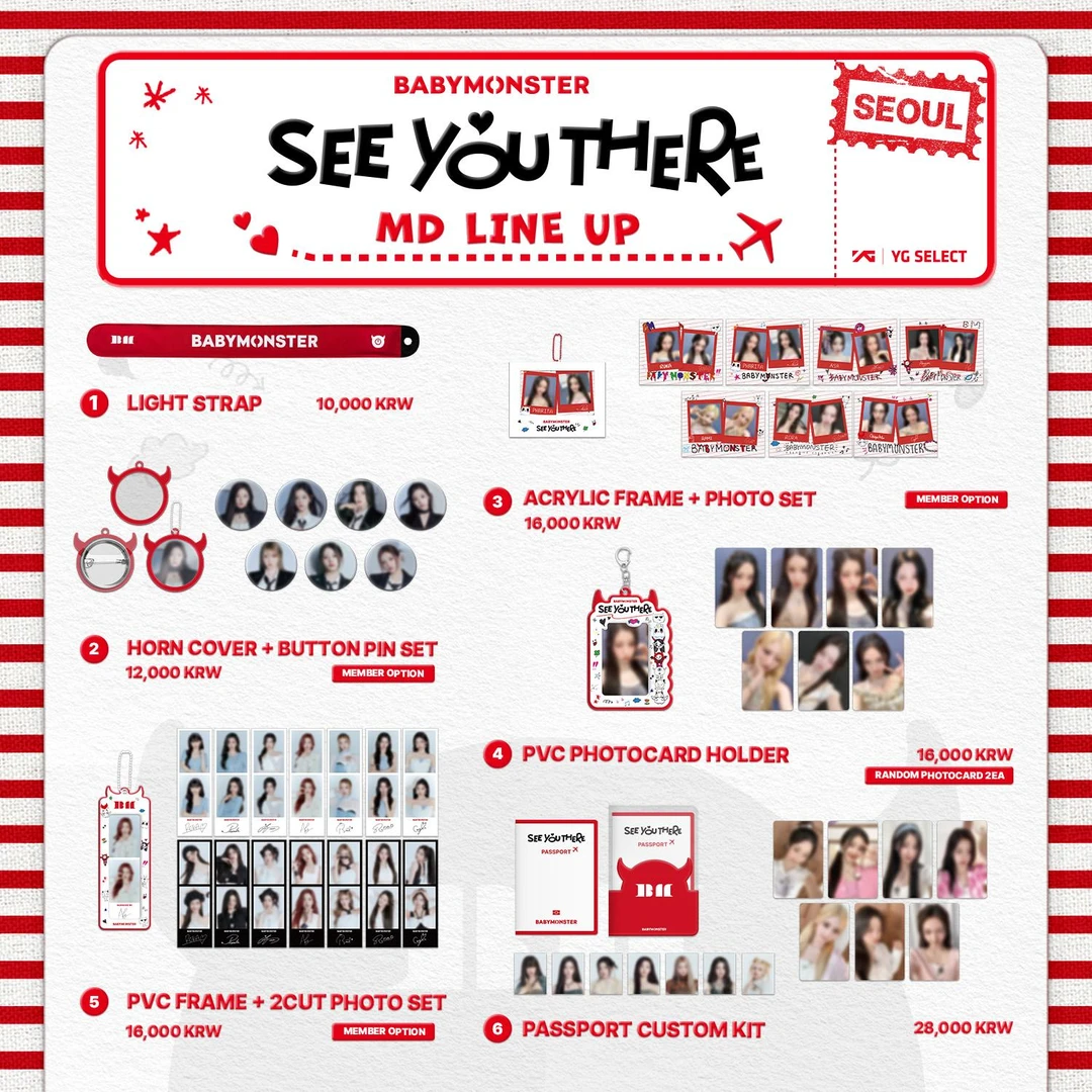 BABYMONSTER 宝怪首尔见面会场周 官方正版 郑雅贤同款 现货包邮