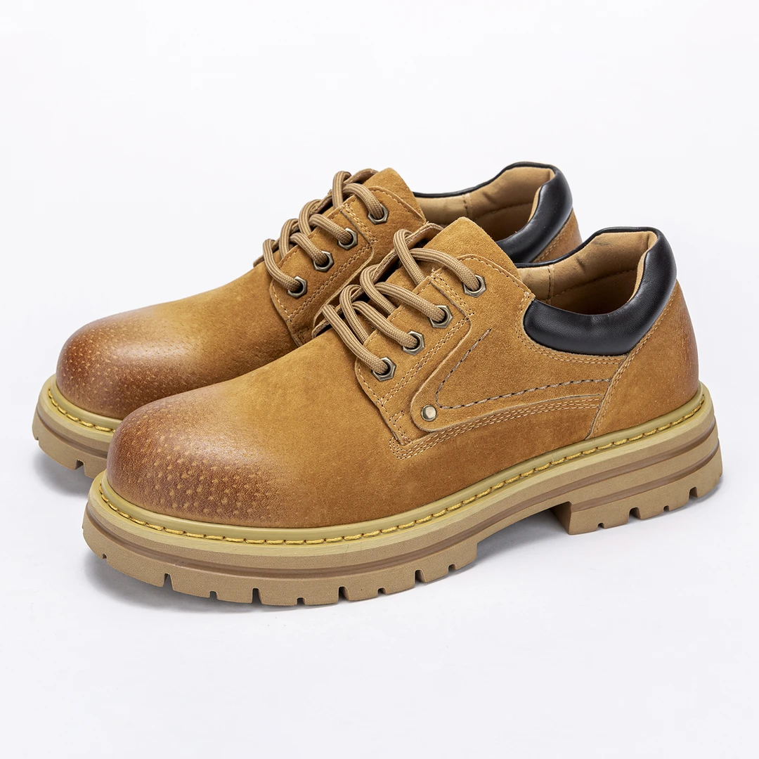 马丁靴男款秋季男士鞋透气鞋工装靴款男鞋男式马丁鞋低帮靴子