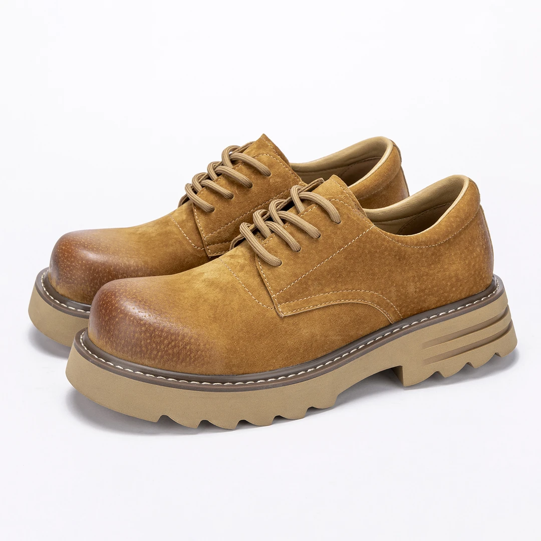 马丁靴男款鞋子低帮男鞋休闲鞋短靴子真皮鞋皮靴透气工装靴男士潮