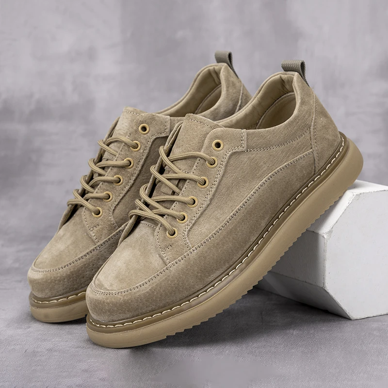 运动鞋休闲滑板鞋春夏季复古工装男士低帮鞋子百搭时尚男鞋