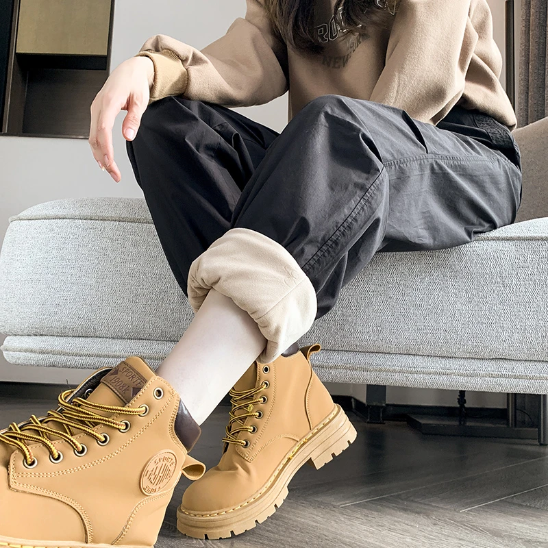 工装羽绒裤女冬季外穿时尚2023年新款高腰束脚白鸭绒哈伦保暖棉裤